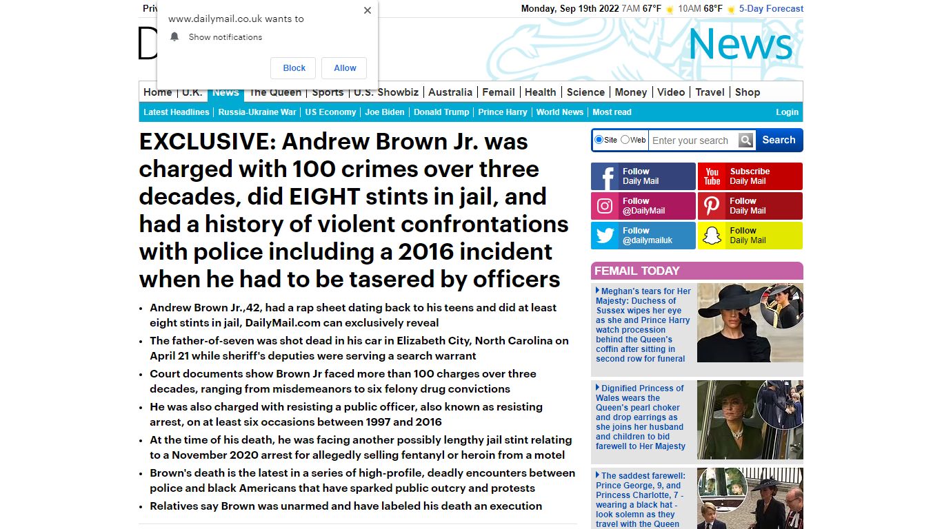 Andrew Brown Jr was charged with 100 crimes and did eight stints in ...