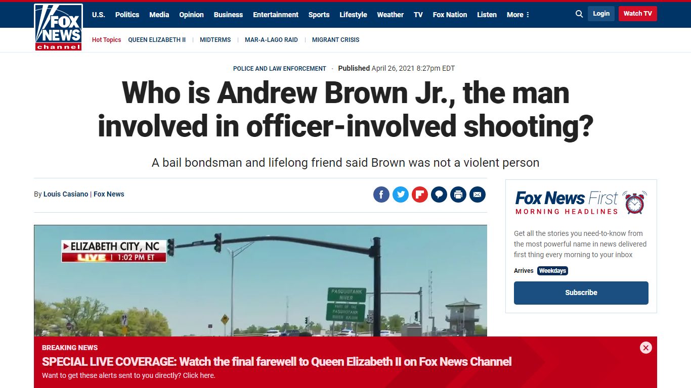 Who is Andrew Brown Jr., the man involved in officer-involved shooting ...